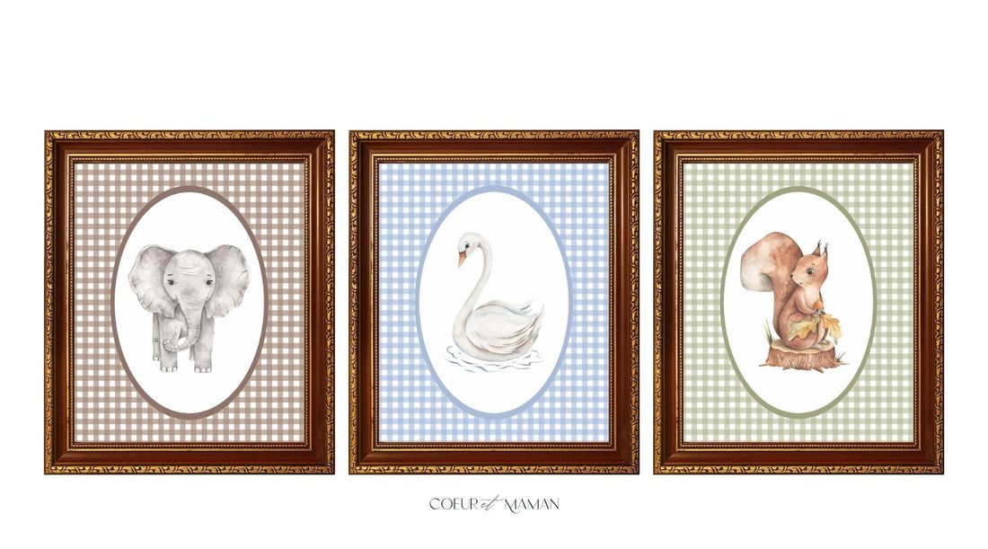 Coeur et Maman Heritage Prints Printed Picture Frame Mats | Luxury Heirloom Gifts for timeless interiors