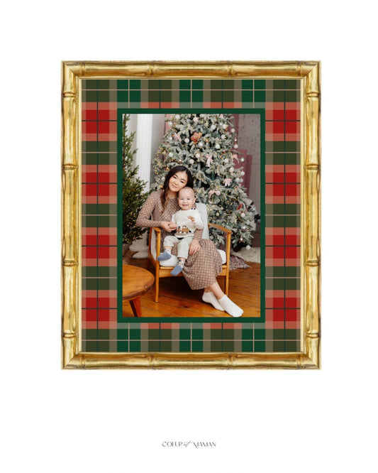 Coeur et Maman Campbell of Cawdor Printed Picture Frame Mat | Heritage Luxury Christmas Gift
