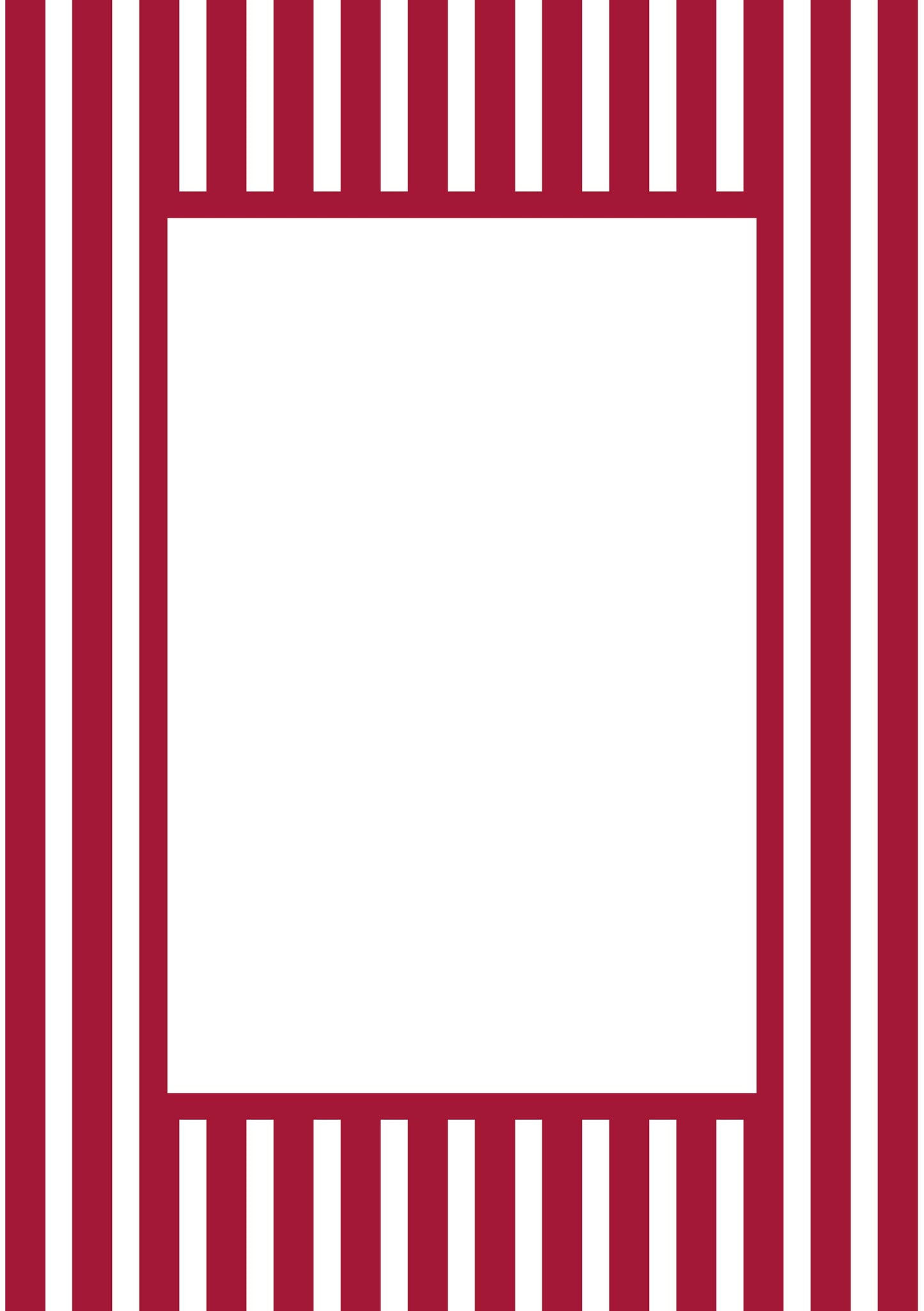 Medium Stripes Photo Mount - passepartout frame - rectangular aperture - Coeur et Maman
