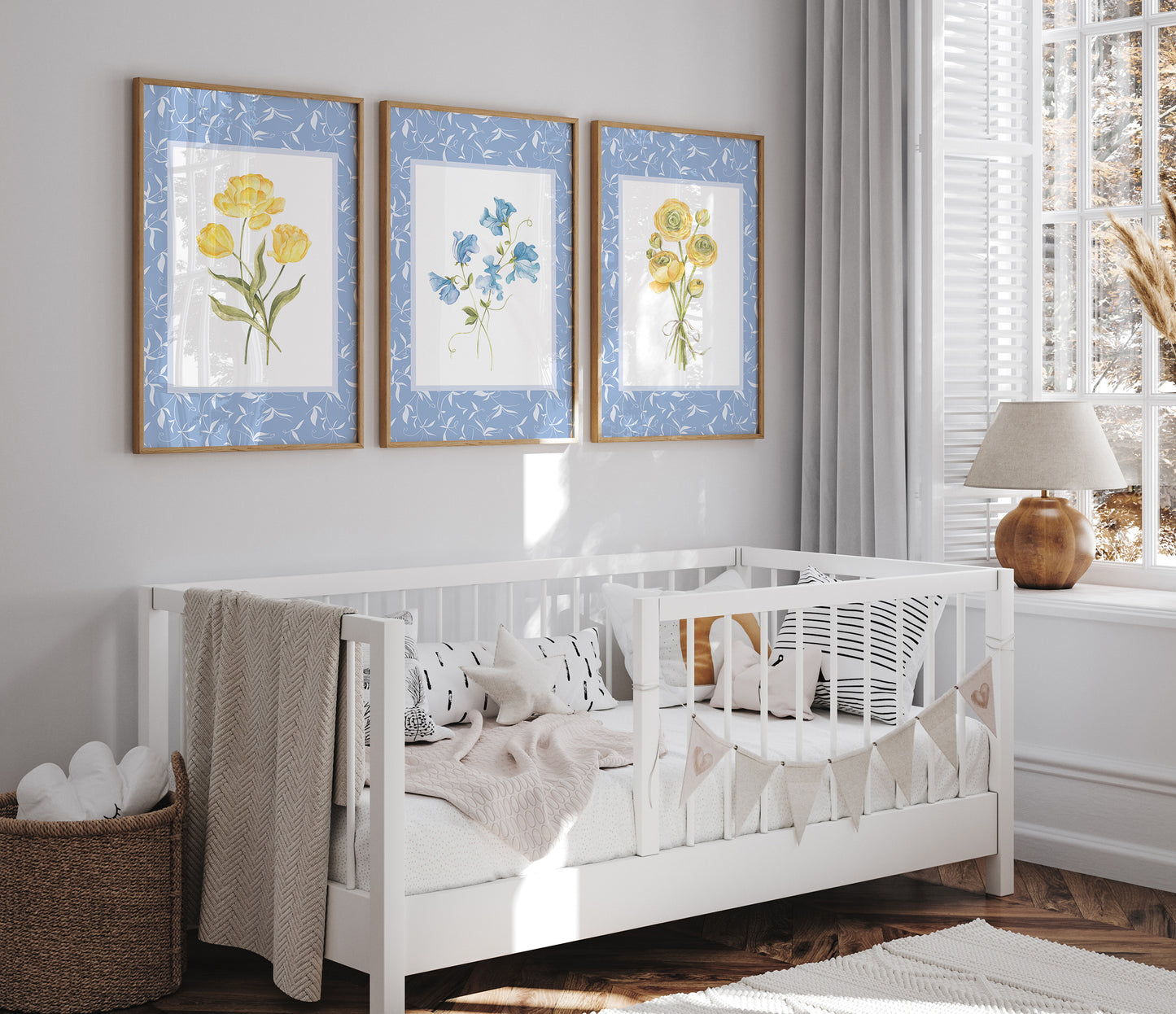 Botanical__Blue__Rectangle
Blue botanical picture frame mat board with delicate trailing botanicals; perfect for framing baby boy photos, heirloom nursery prints, or family artwork — a thoughtful gift for baby showers, christenings, or birthdays.