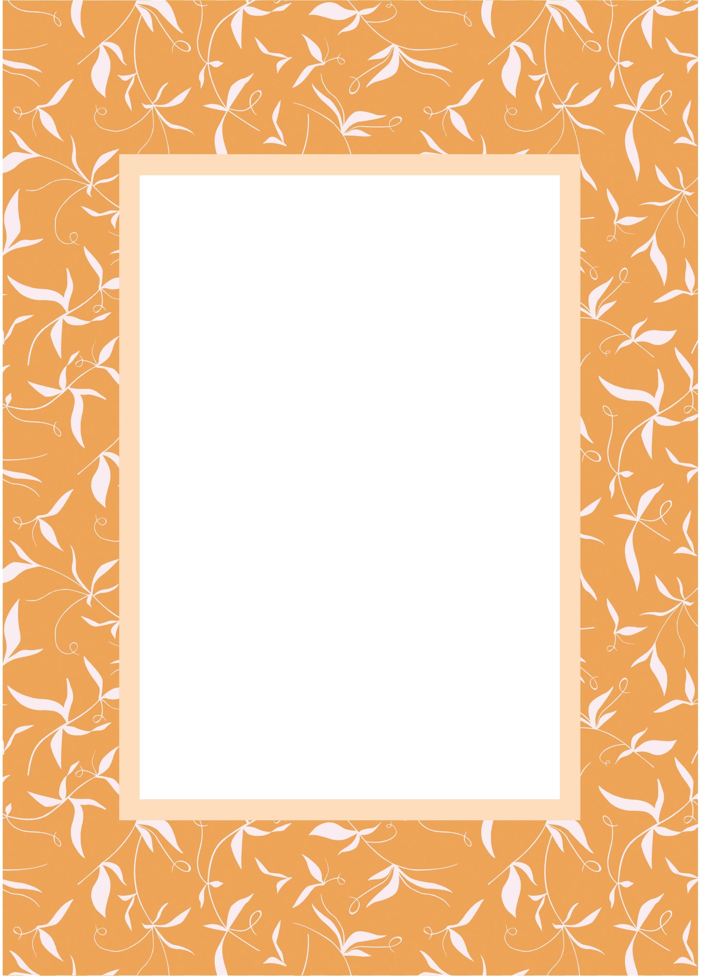Botanical__Orange__Rectangle
Orange botanical picture frame mat board with warm botanical detailing; ideal for autumn nursery art, harvest-themed photos, or seasonal prints — a unique gift for baby showers, birthdays, christenings, Easter, or Halloween.