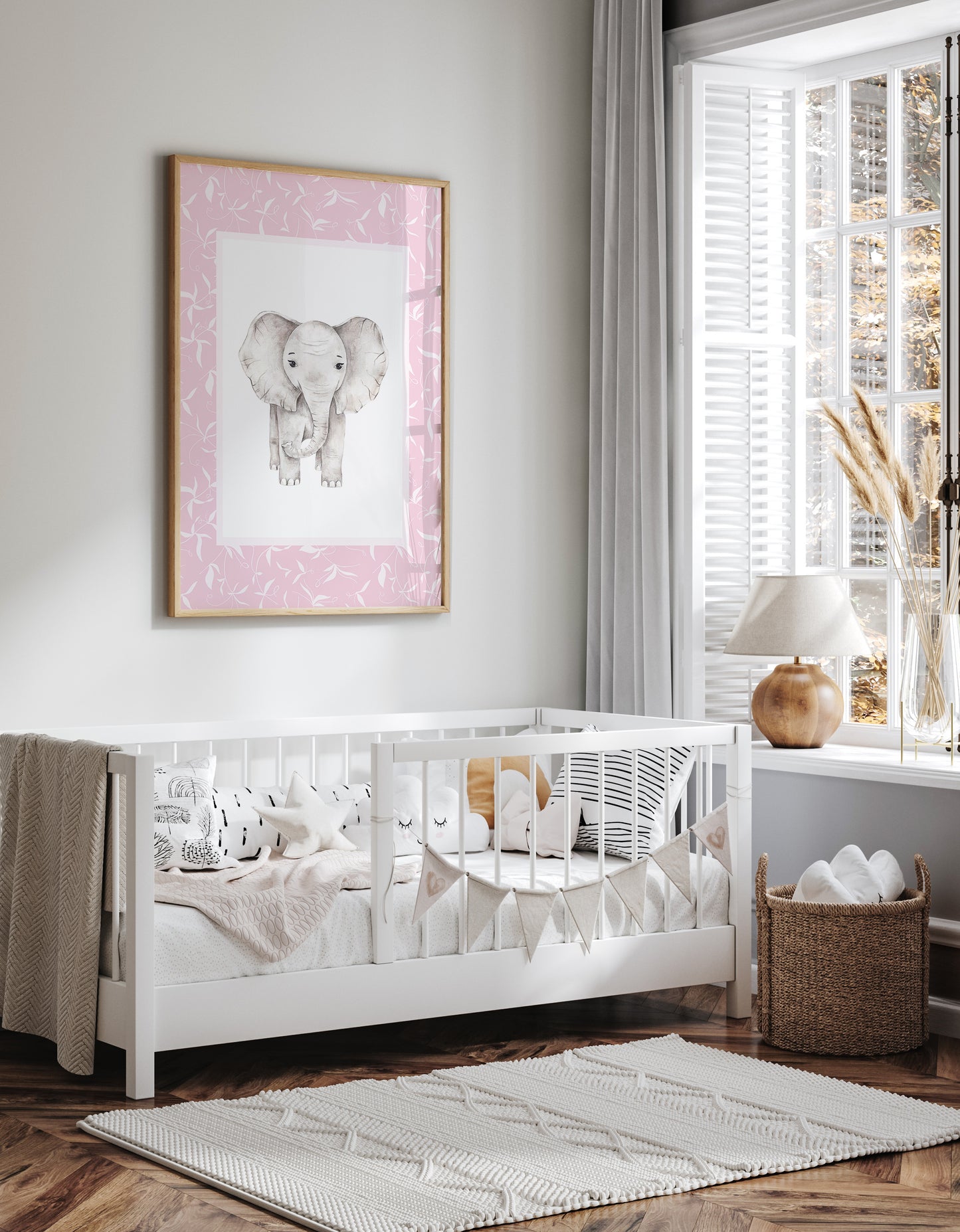 Botanical__Pink__Rectangle_Elephant
Pink botanical picture frame mat board with soft botanical motif; ideal for baby girl portraits, whimsical nursery décor, or sentimental family prints — a charming gift for birthdays, christenings, or baby showers.