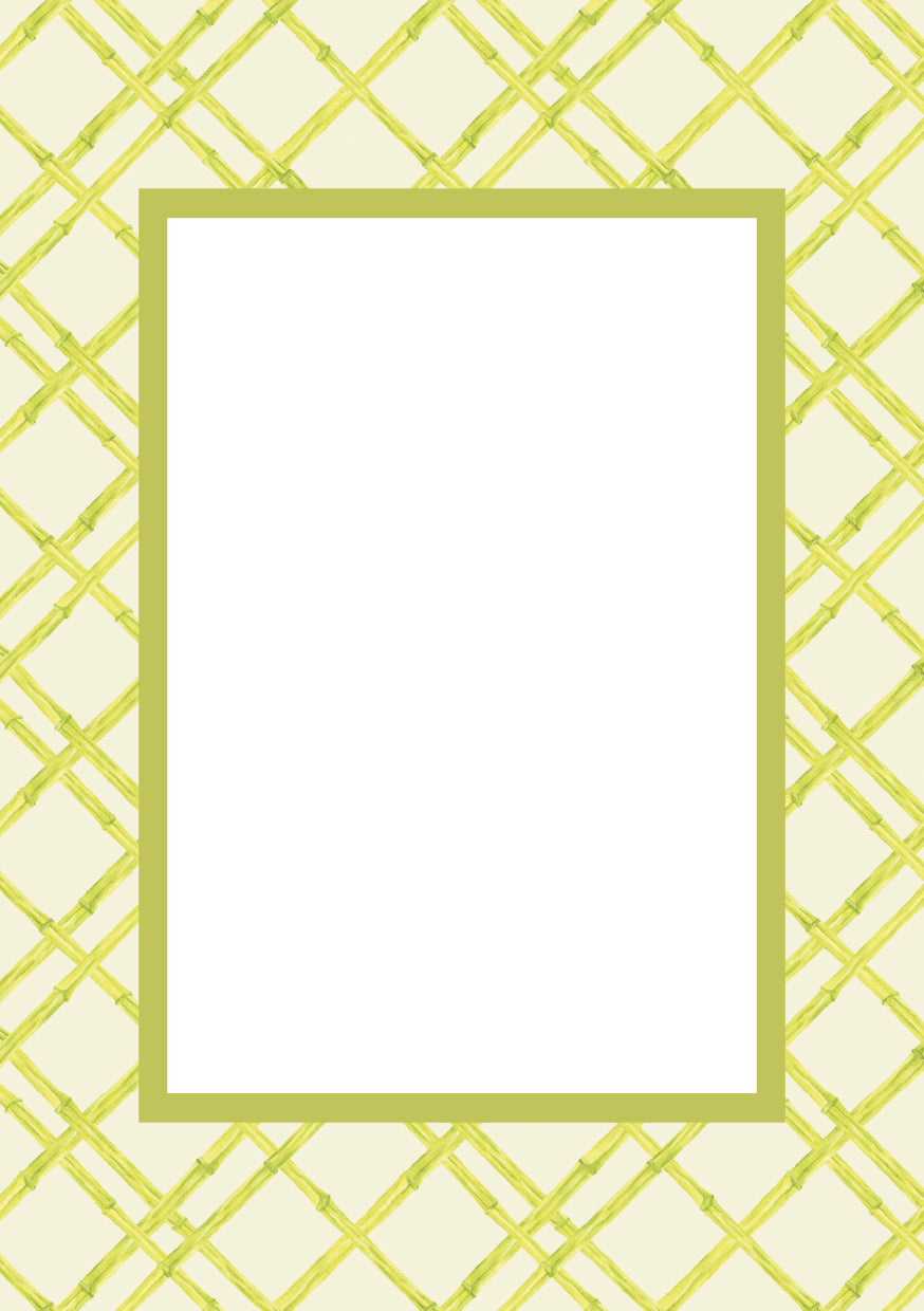 Bamboo Photo Mount - passepartout frame - rectangular aperture - Coeur et Maman