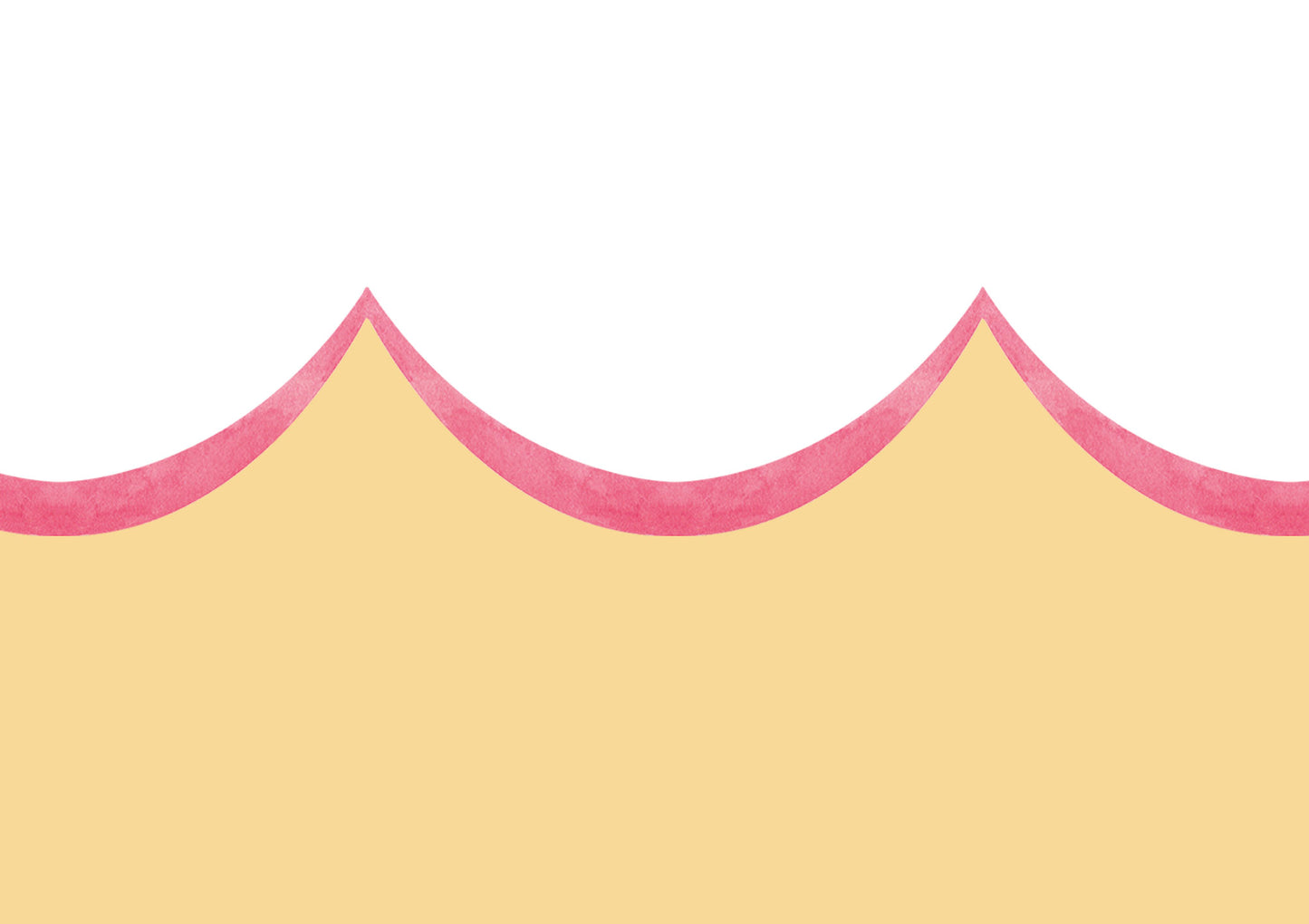 Coral Scallop Wallpaper Border