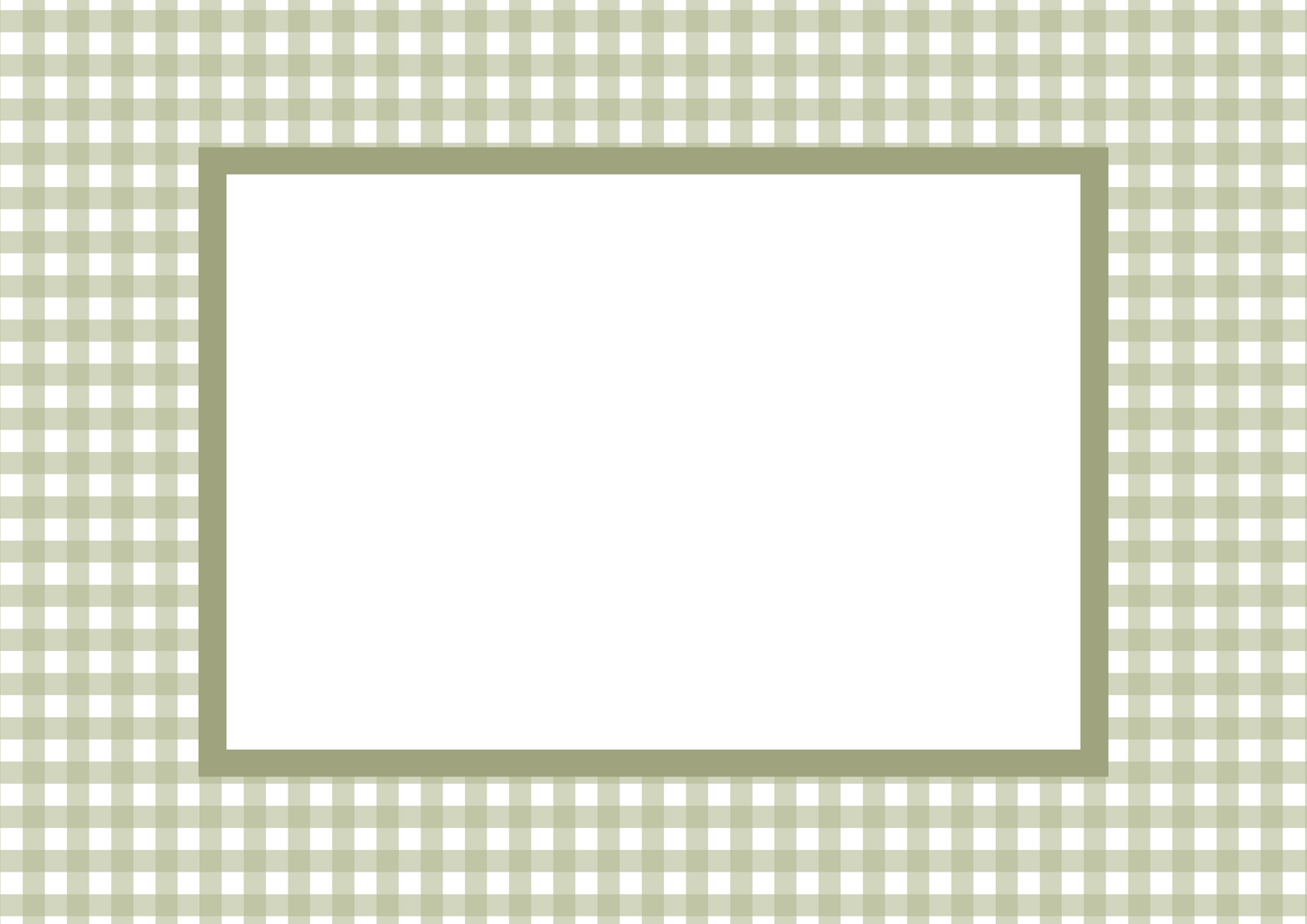 Gingham Photo Mount - passe-par-tout - landscape aperture - Coeur et Maman