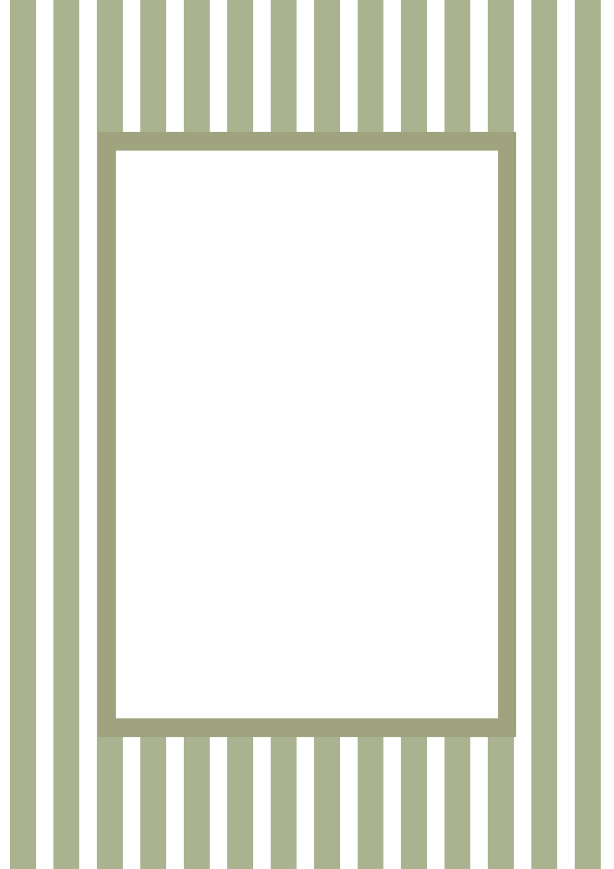 Medium Stripes Photo Mount - passepartout frame - rectangular aperture - Coeur et Maman