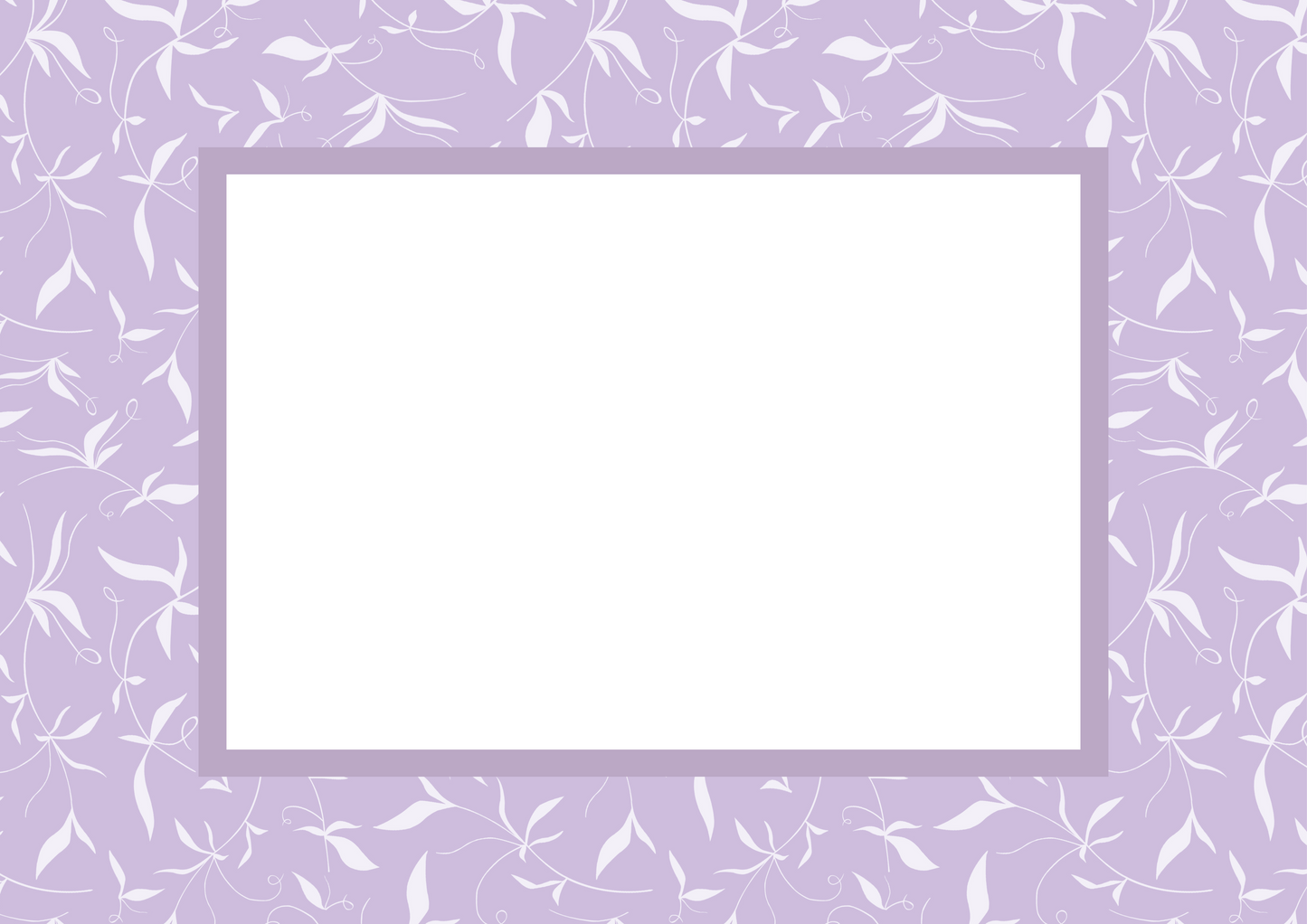 Lilac Landscape Botanical Patterned Photo Mat