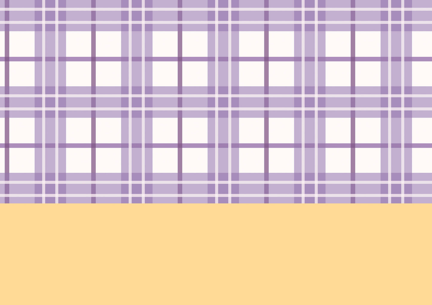 Lilac Tartan Wallpaper Border