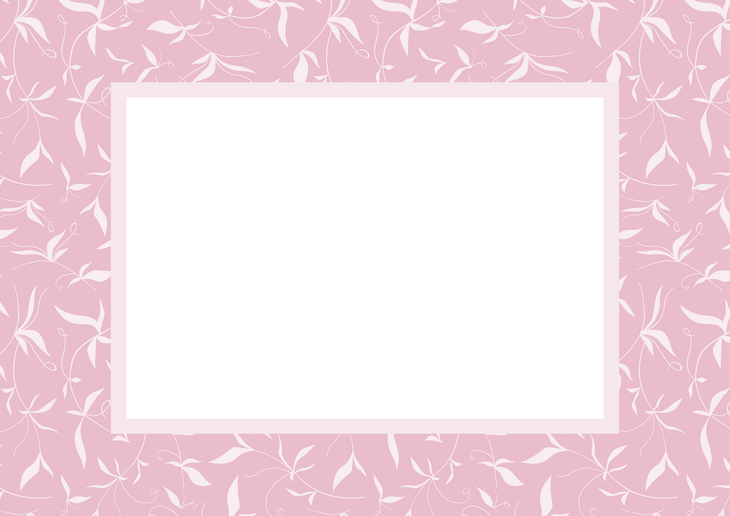 Pink Landscape Botanical Patterned Photo Mat