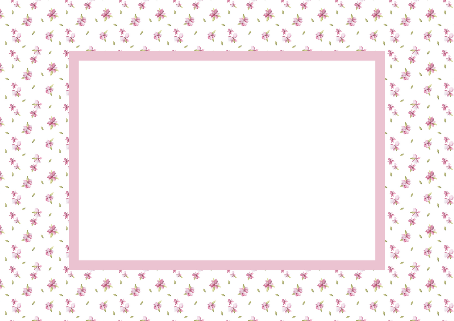 Floral Photo Mount - passe-par-tout - landscape aperture - Coeur et Maman