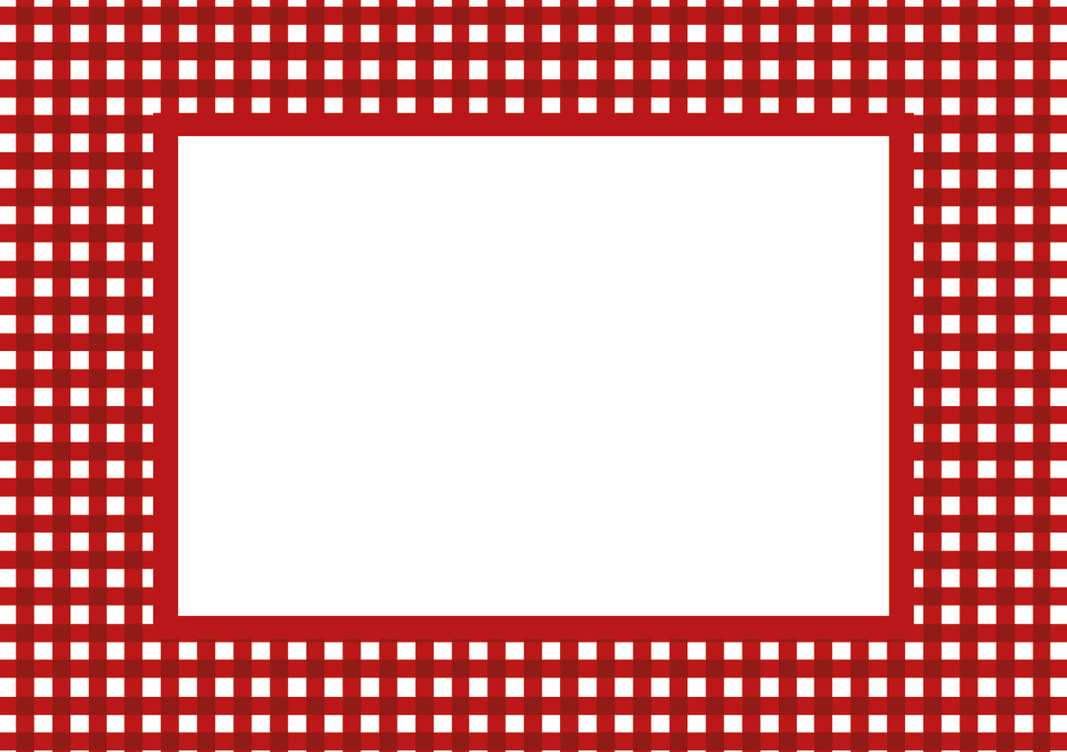 Gingham Photo Mount - passe-par-tout - landscape aperture - Coeur et Maman