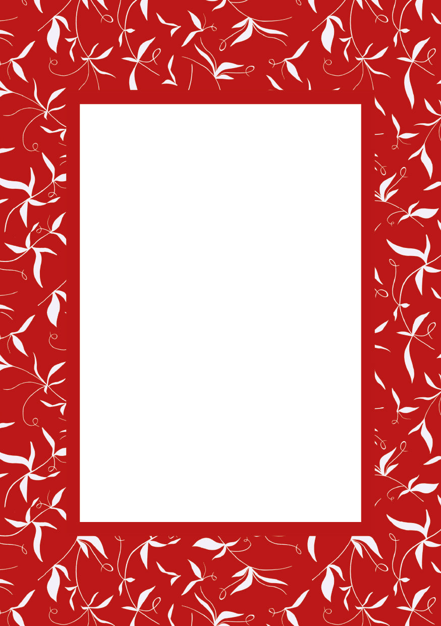 Botanical Photo Mount - passepartout frame - rectangular aperture - Coeur et Maman