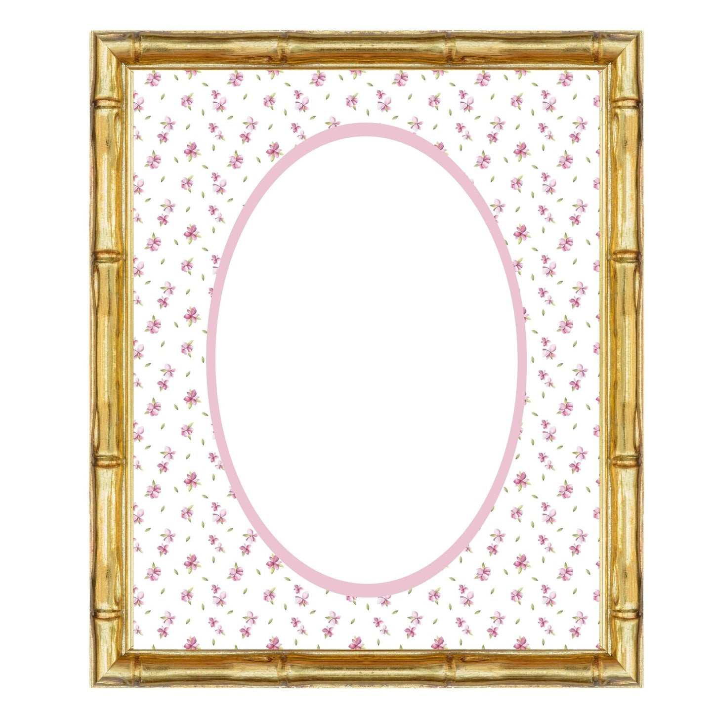 Floral__Pink__Oval
Pink floral picture frame mat board with scattered rosebud-style blooms; perfect for framing baby girl portraits, floral nursery prints, or treasured family photos — a sweet and sentimental gift for baby showers, birthdays, or christenings.