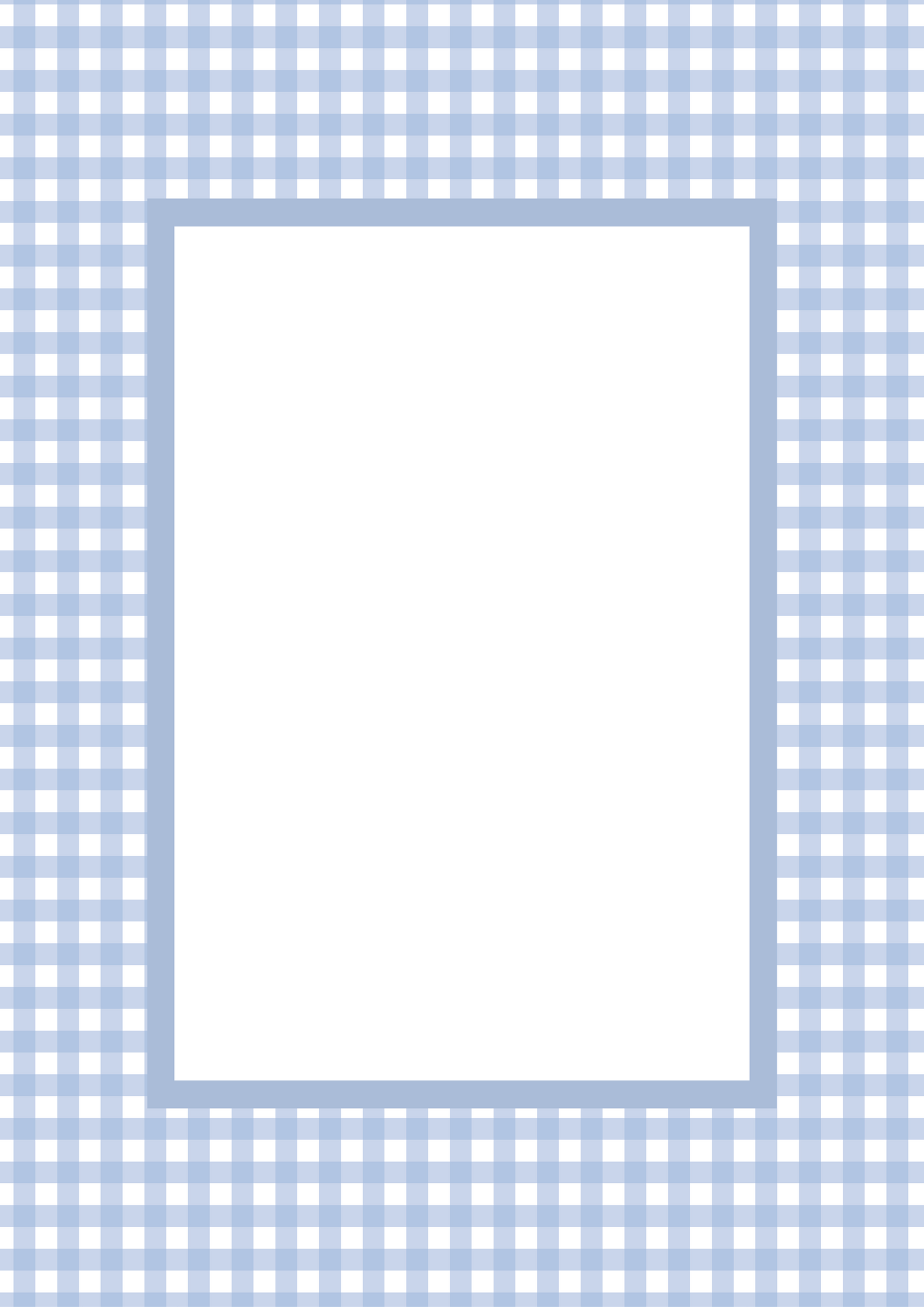 Gingham__Blue__Rectangle
Blue gingham picture frame mat board with classic check pattern; ideal for framing nursery prints, baby boy photographs, or family artwork — a thoughtful gift for baby showers, christenings, or first birthdays.