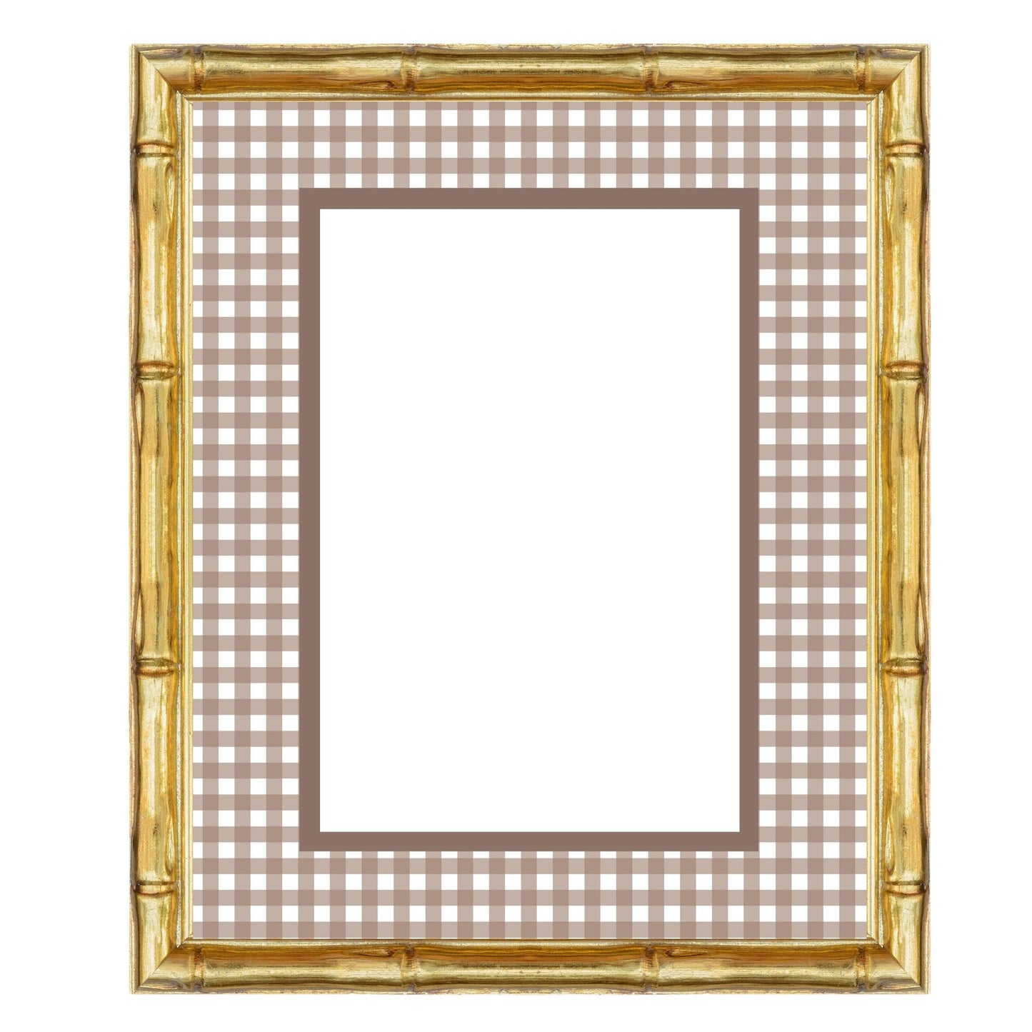 Gingham Picture Frame Mat Board