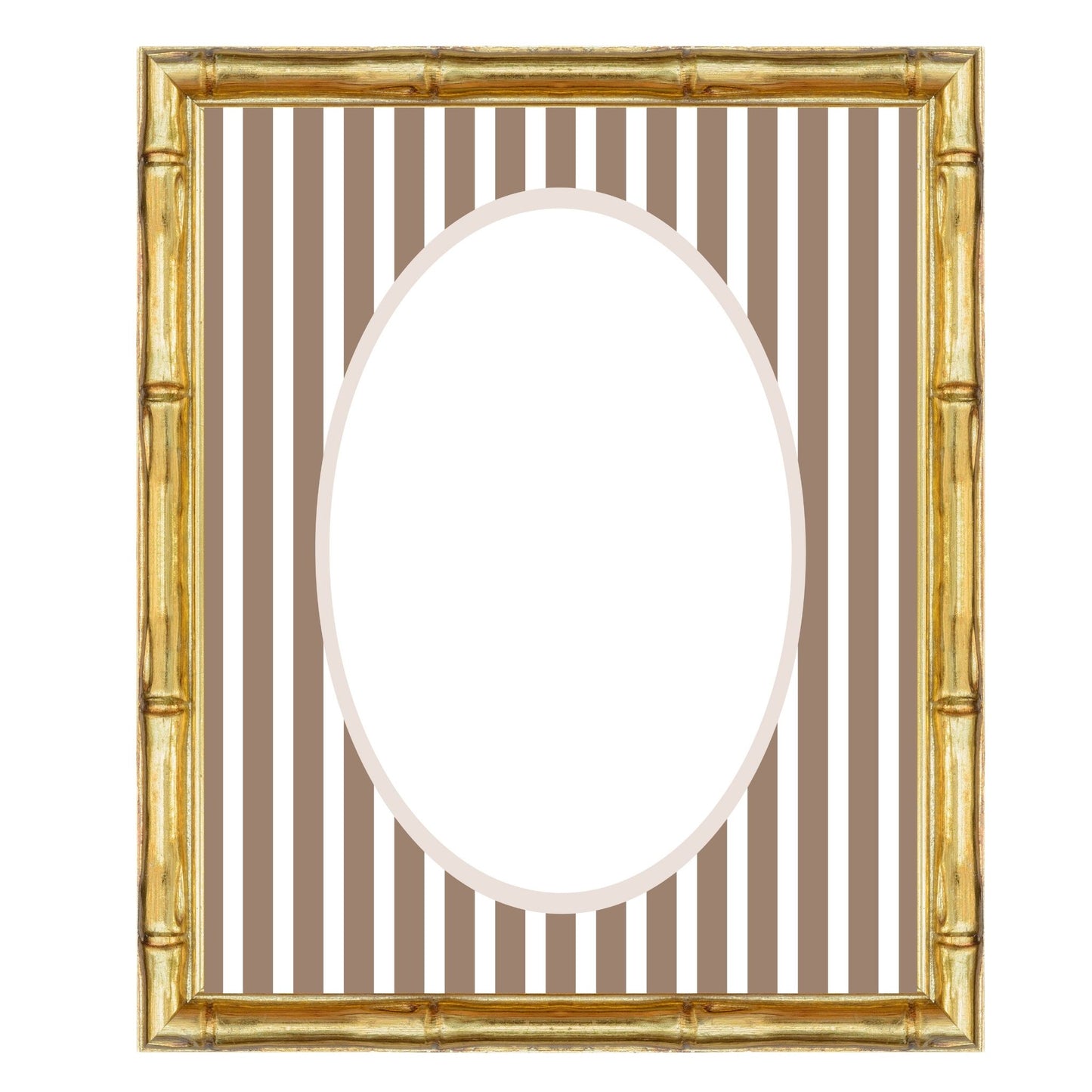 Mediumstripes__Brown__Oval
Brown striped picture frame mat board with traditional vertical lines; ideal for framing woodland-themed art, autumn family photos, or neutral nursery prints — a timeless gift for baby showers, birthdays, or christenings.
