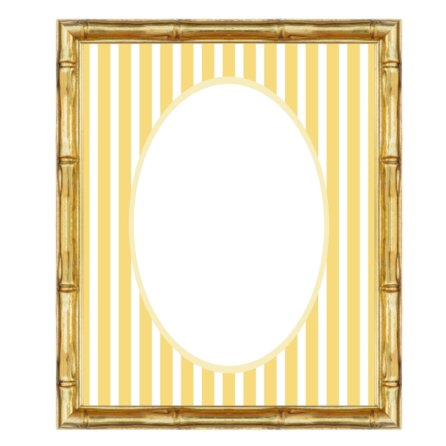 Mediumstripes__Yellow__Oval
Yellow striped picture frame mat board with sunny vertical lines; perfect for framing joyful nursery art, summer photos, or playful children’s prints — a vibrant gift for baby showers, birthdays, christenings, or Easter.