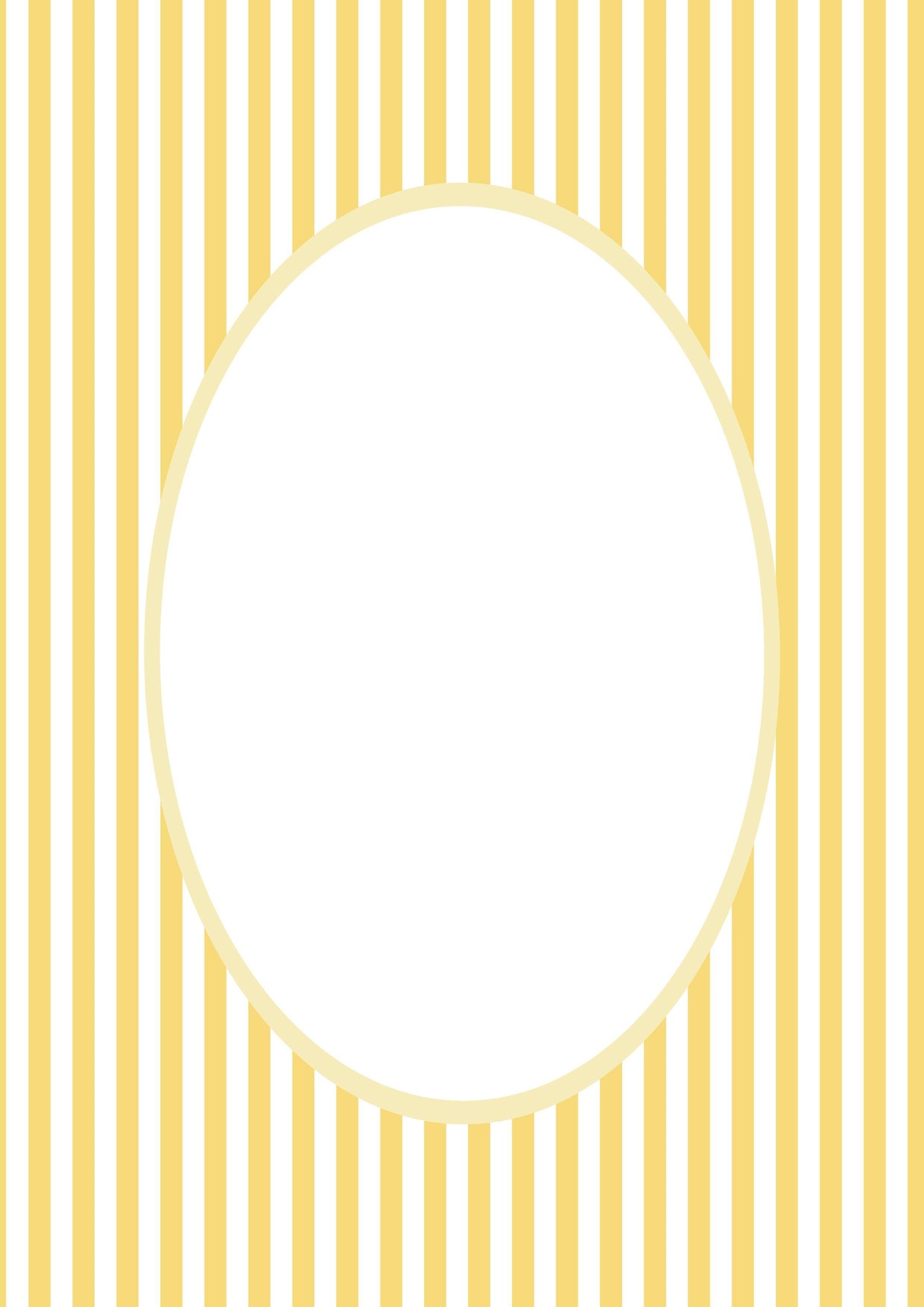 Smallstripes__Yellow__Oval
Yellow striped picture frame mat board with sunny vertical lines; perfect for framing joyful nursery art, summer photos, or playful children’s prints — a vibrant gift for baby showers, birthdays, christenings, or Easter.