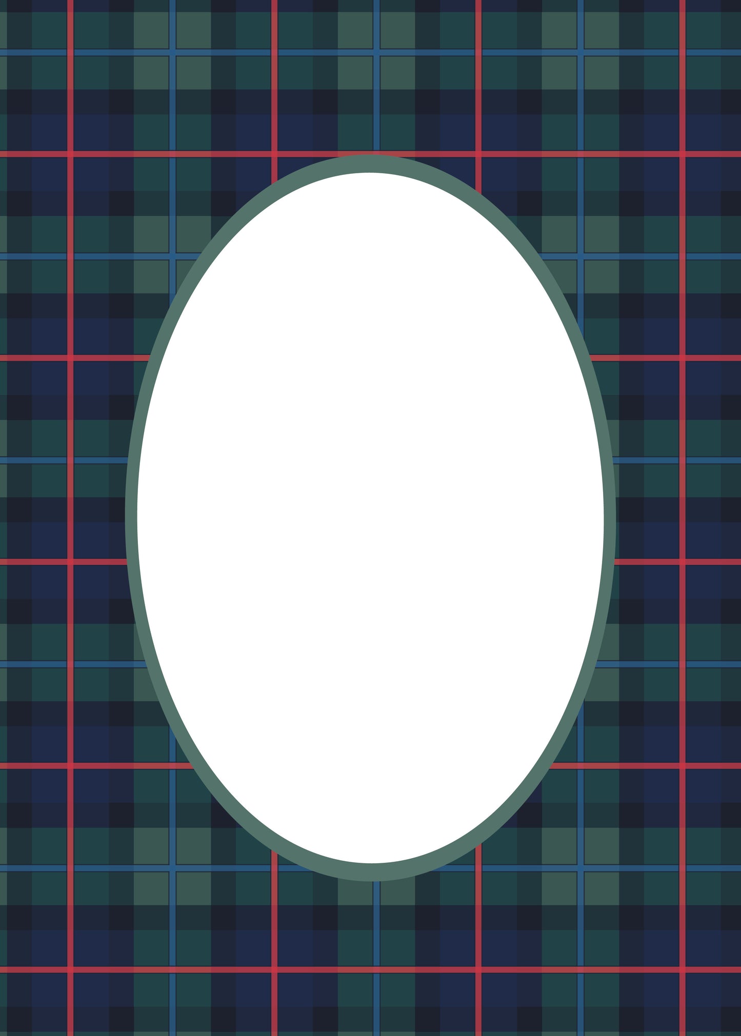 Campbell__Green__Oval
Campbell of Cawdor tartan picture frame mat board in navy and green plaid, heritage-inspired home décor, perfect for framing photos or art prints; ideal gift for Father’s Day, housewarmings, anniversaries, or nursery decoration.