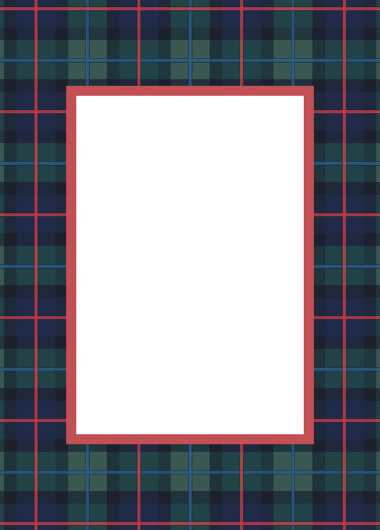 Campbell__Red__Rectangle
Campbell of Cawdor tartan picture frame mat board in navy and green plaid, heritage-inspired home décor, perfect for framing photos or art prints; ideal gift for Father’s Day, housewarmings, anniversaries, or nursery decoration.