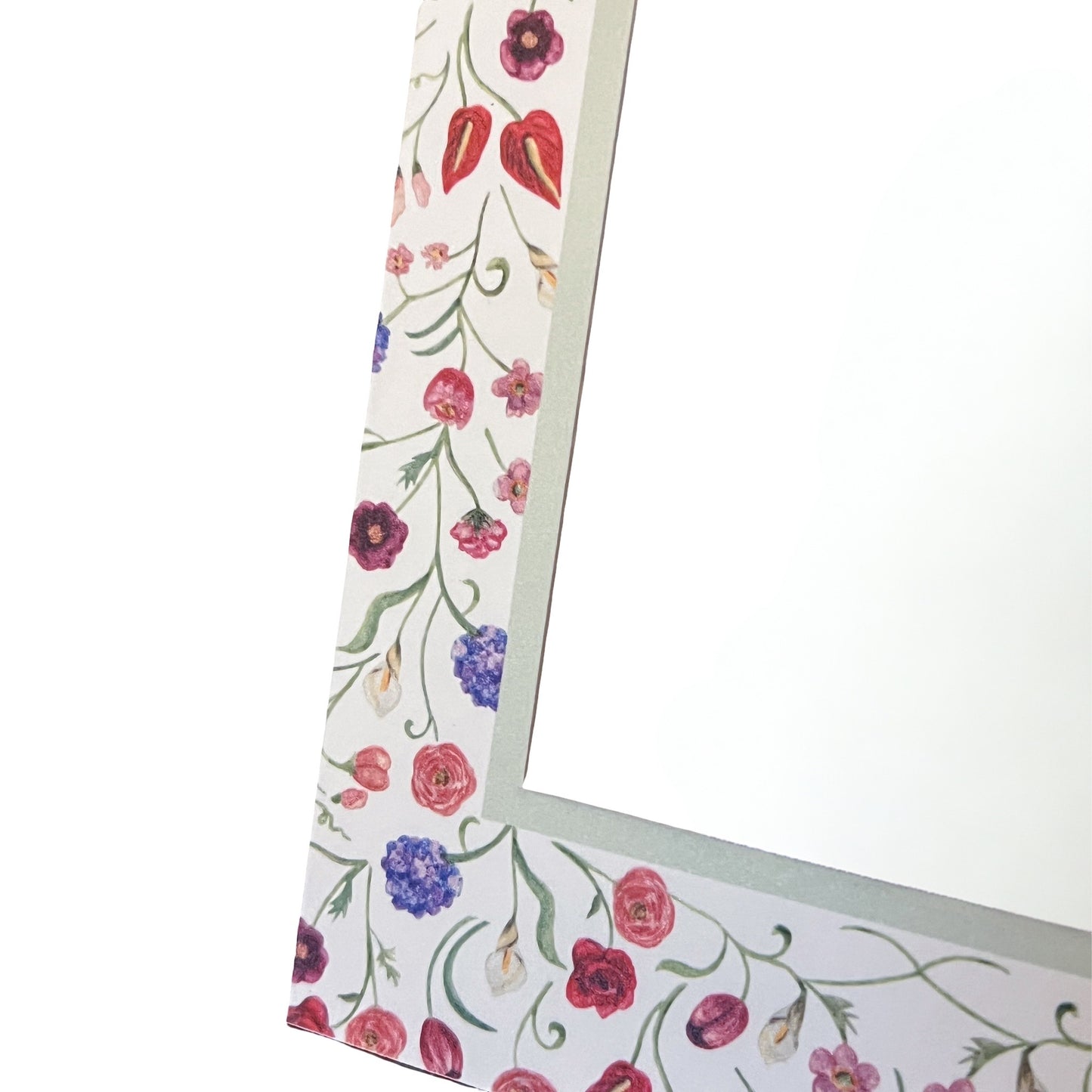 The Promise Rectangular Floral Patterned Photo Mat for Brides