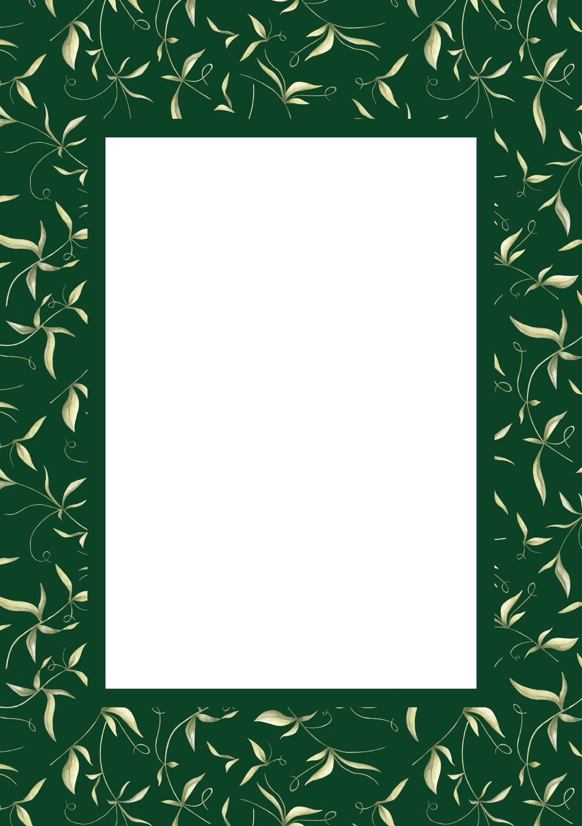 Botanical Photo Mount - passepartout frame - rectangular aperture - Coeur et Maman