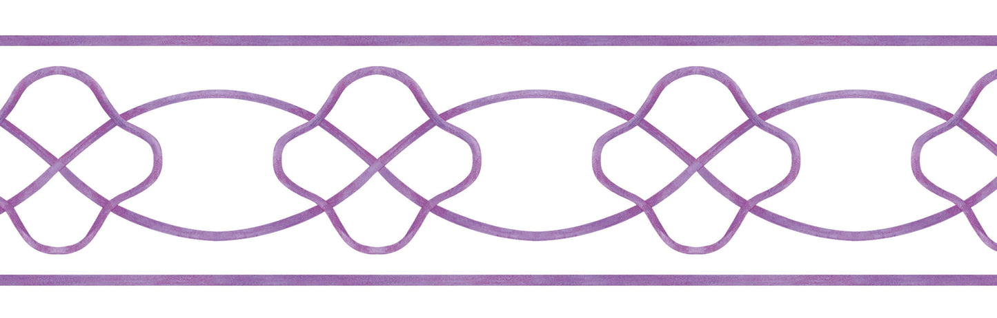 MarlowBorder__Lilac
Marlowe lilac wallpaper border in a graceful trellis motif—perfect for grandmillennial and traditional interiors, and a thoughtful gift for baby showers, christenings, birthdays, and special baby milestones.