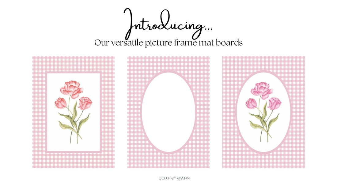 Introducing Coeur et Maman’s Versatile Picture Frame Mat Boards