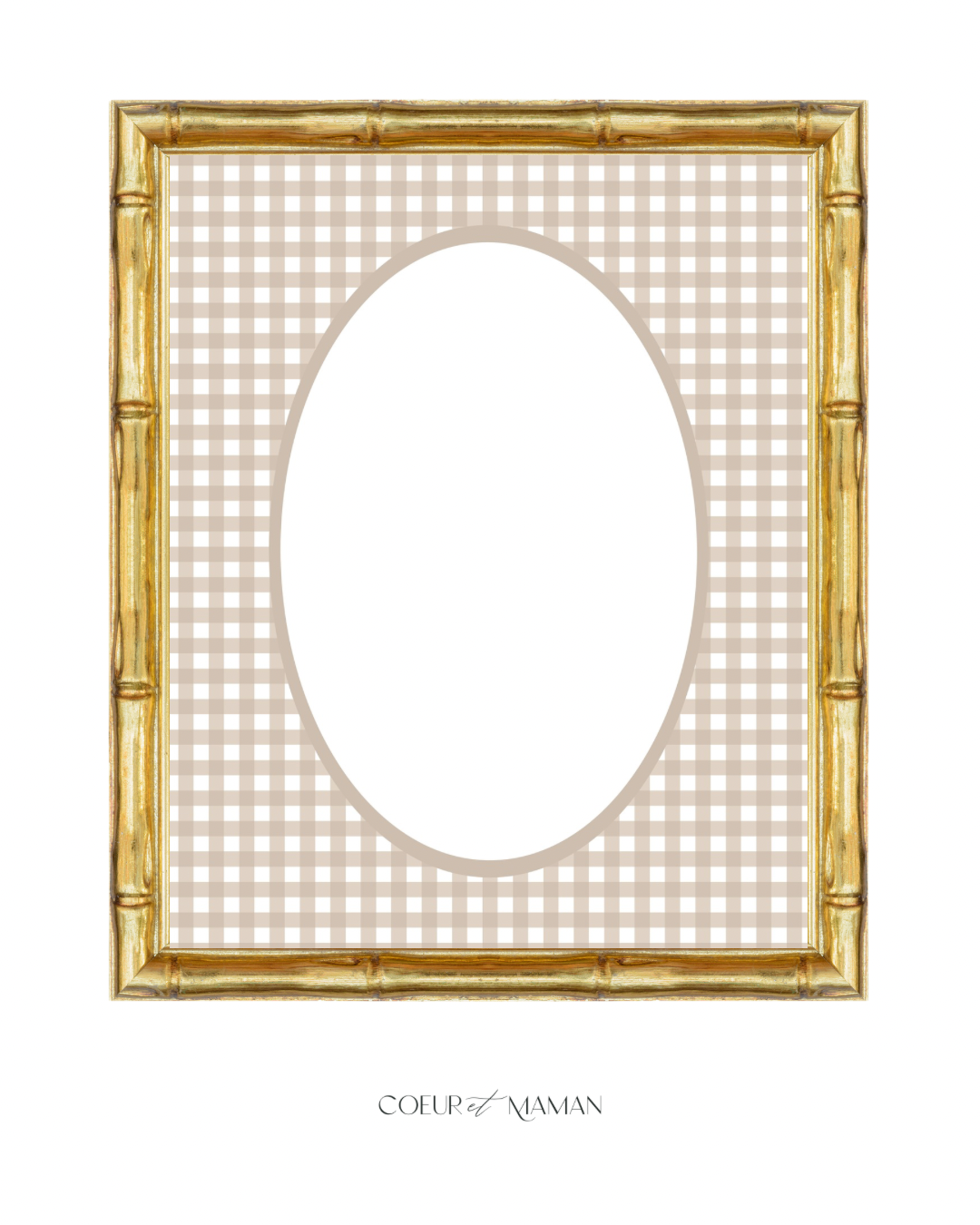 Gingham__Taupe__Oval