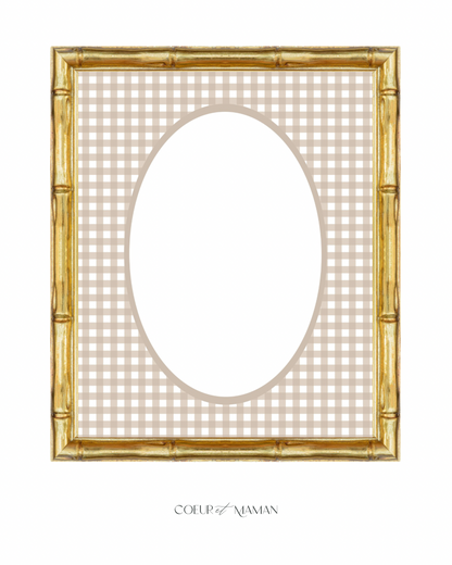 Gingham__Taupe__Oval