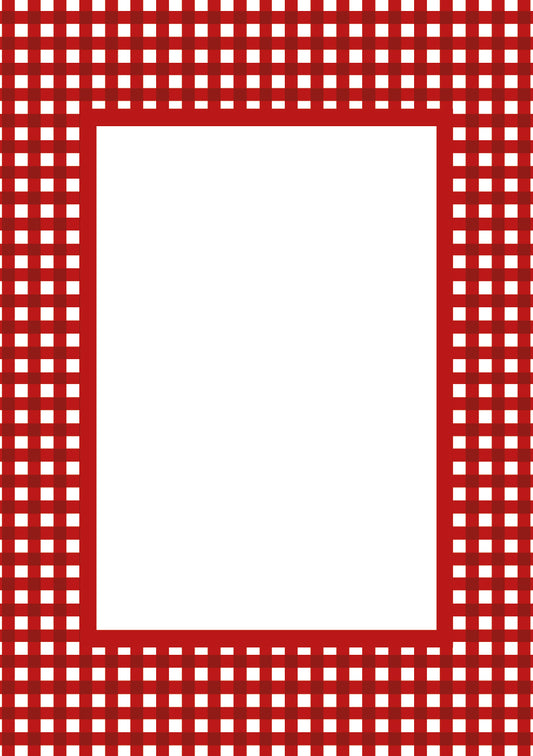 Gingham Mat Board