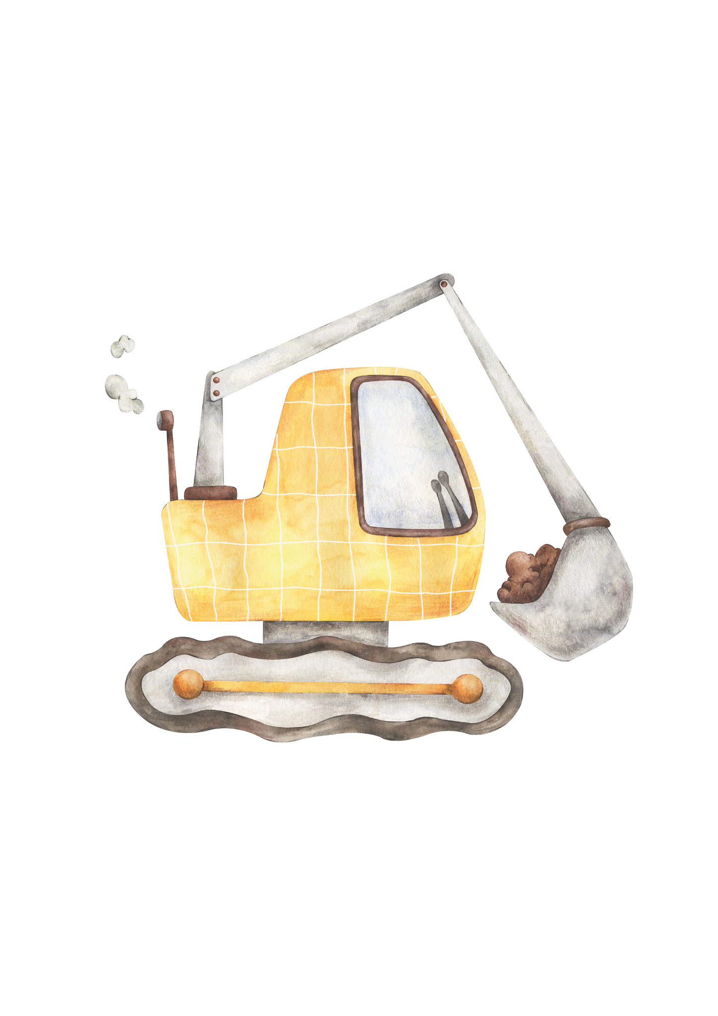 Excavator*Portrait*Plain
