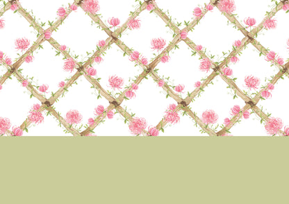 BambooTrellisBorder__chrysanthemums