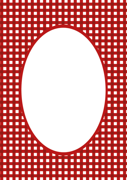 Gingham Mat Board