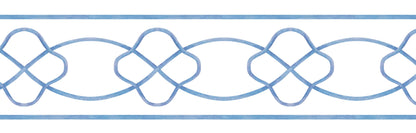 Blue Marlowe Wallpaper Border