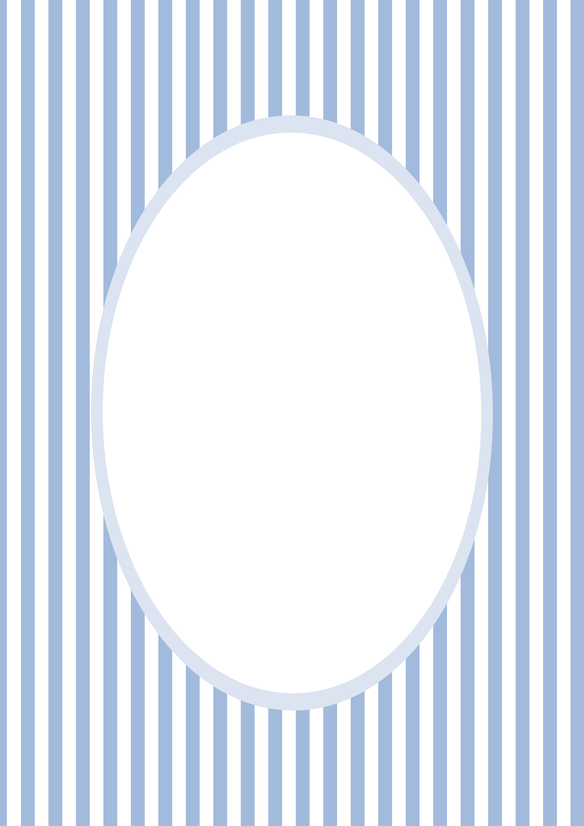 Blue Oval Small Stripes Photo Mat