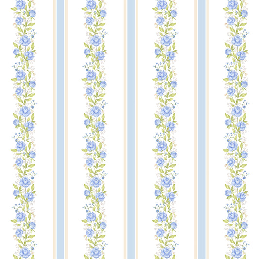 Blue Peony Reverie Wallpaper