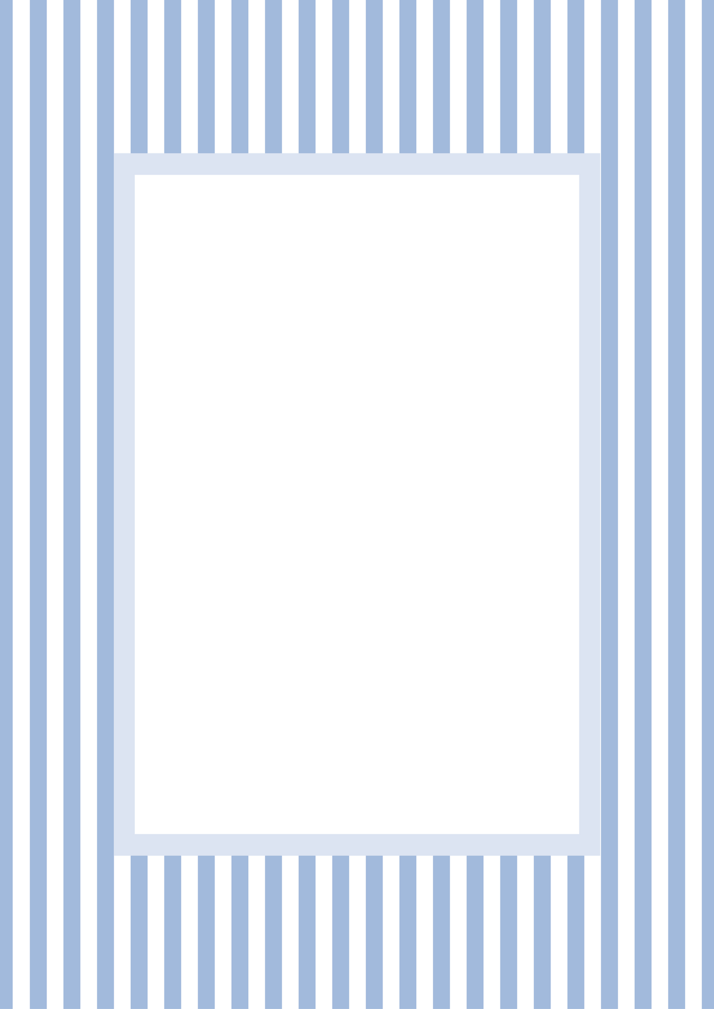 Blue Rectangular Small Stripes Photo Mat