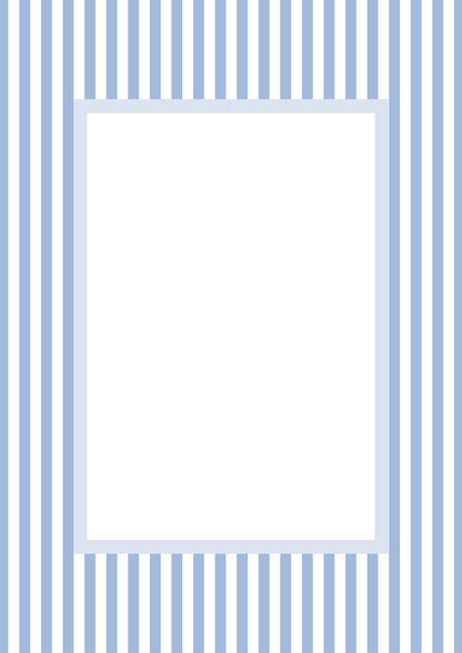 Small Stripes Photo Mount - passepartout frame - rectangular aperture - Coeur et Maman