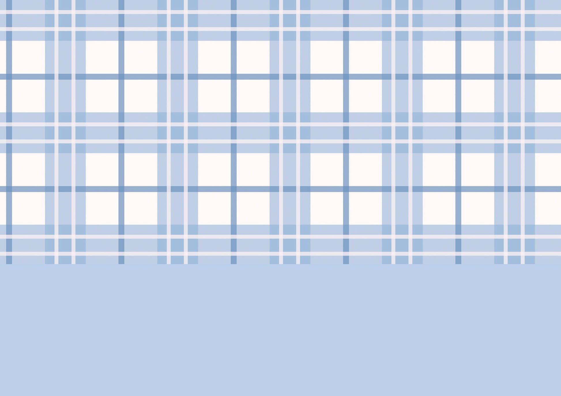 Blue Tartan Wallpaper Border