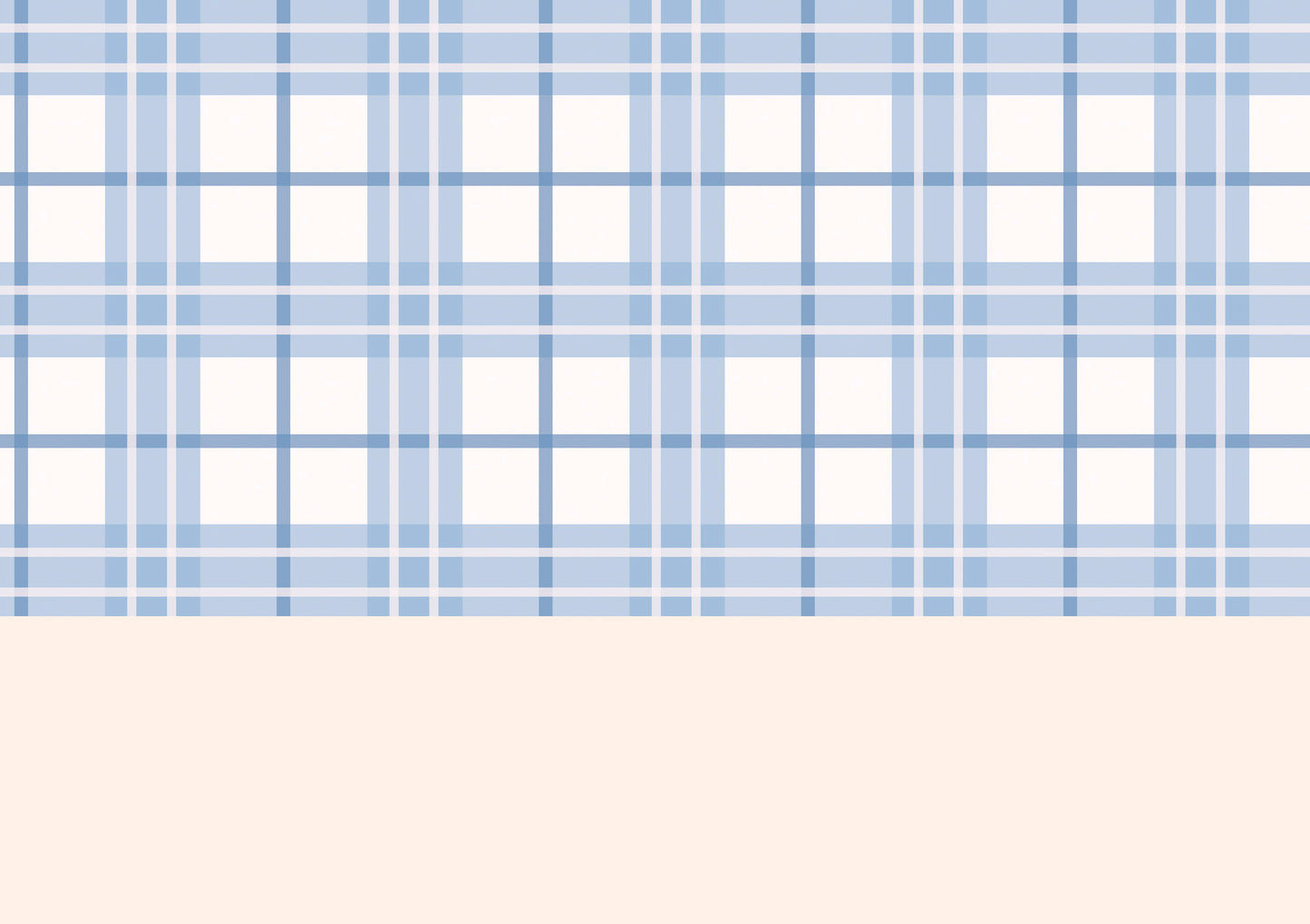 Blue Tartan Wallpaper Border