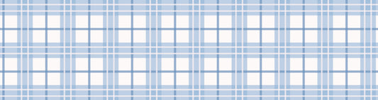 Blue Tartan Wallpaper Border