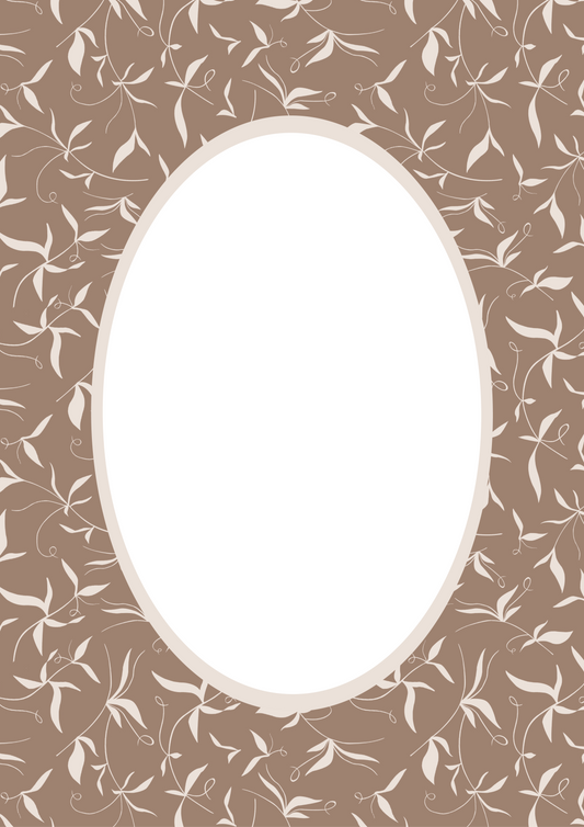 Botanical__Brown__Oval

Brown botanical picture frame mat board with classic botanical detailing; perfect for neutral nursery décor, woodland-inspired art, or timeless family photos — a versatile gift for baby showers, birthdays, or christenings.