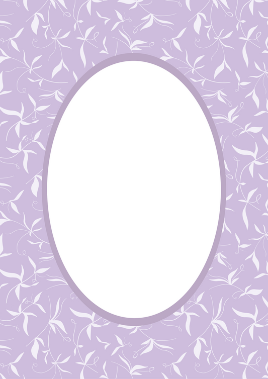 Botanical__Lilac__Oval

Lilac botanical picture frame mat board with gentle botanical detailing; ideal for floral nursery art, milestone photos, or soft-toned décor — a graceful gift for baby showers, birthdays, christenings, or springtime decorating.