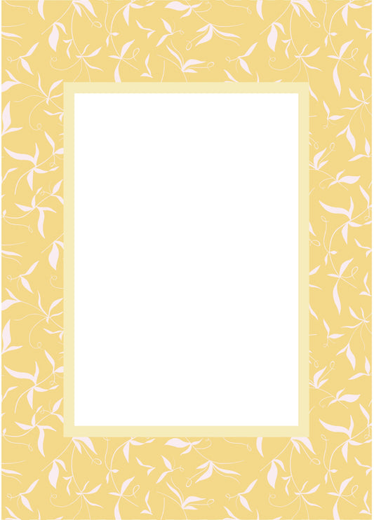 Botanical__Yellow__Rectangle

Yellow botanical picture frame mat board with cheerful botanical accents; perfect for light-filled nursery prints, sunny family photos, or seasonal artwork — a joyful gift for baby showers, birthdays, christenings, or Easter.
