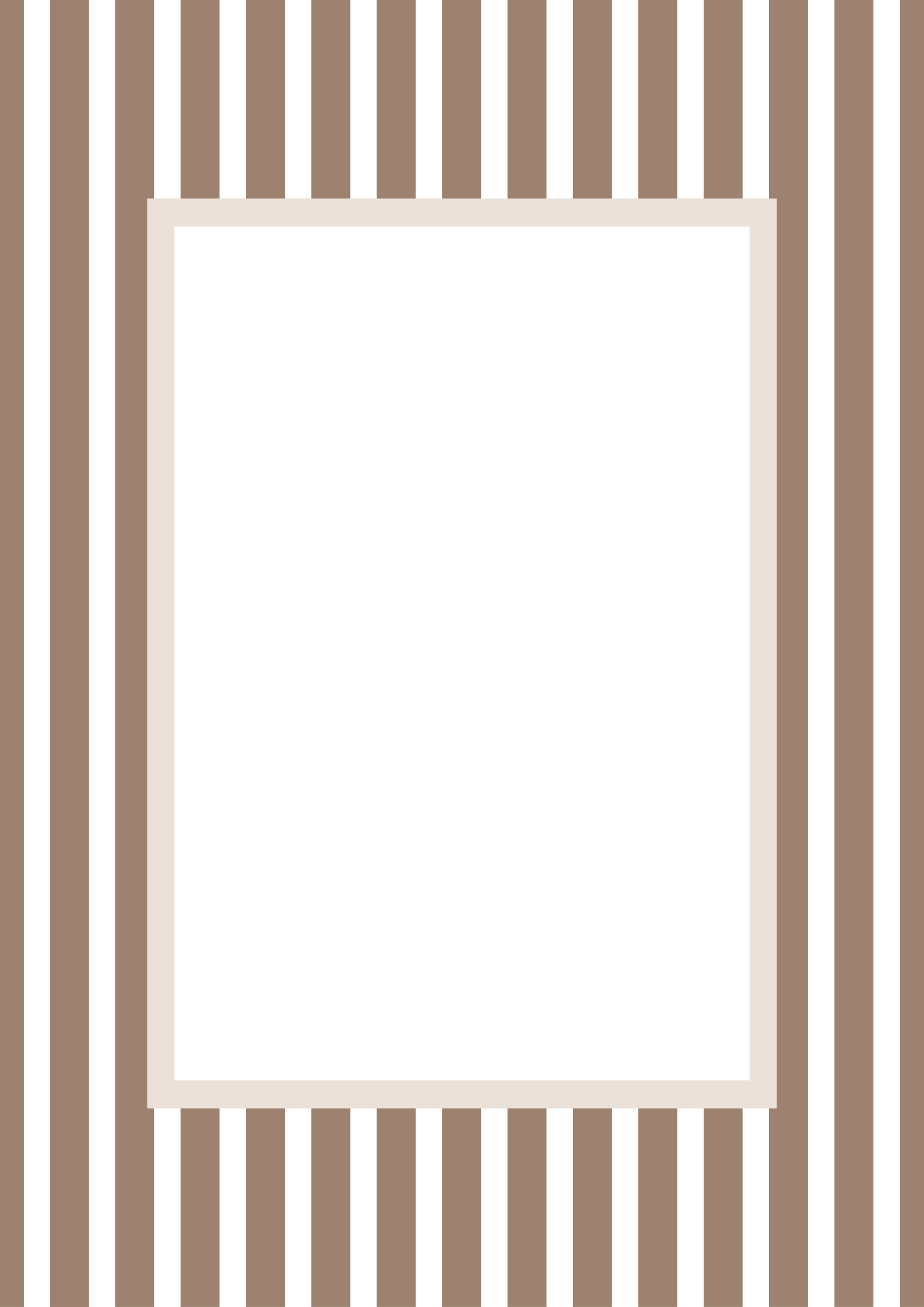 Brown Rectangular Medium Stripes Photo Mat