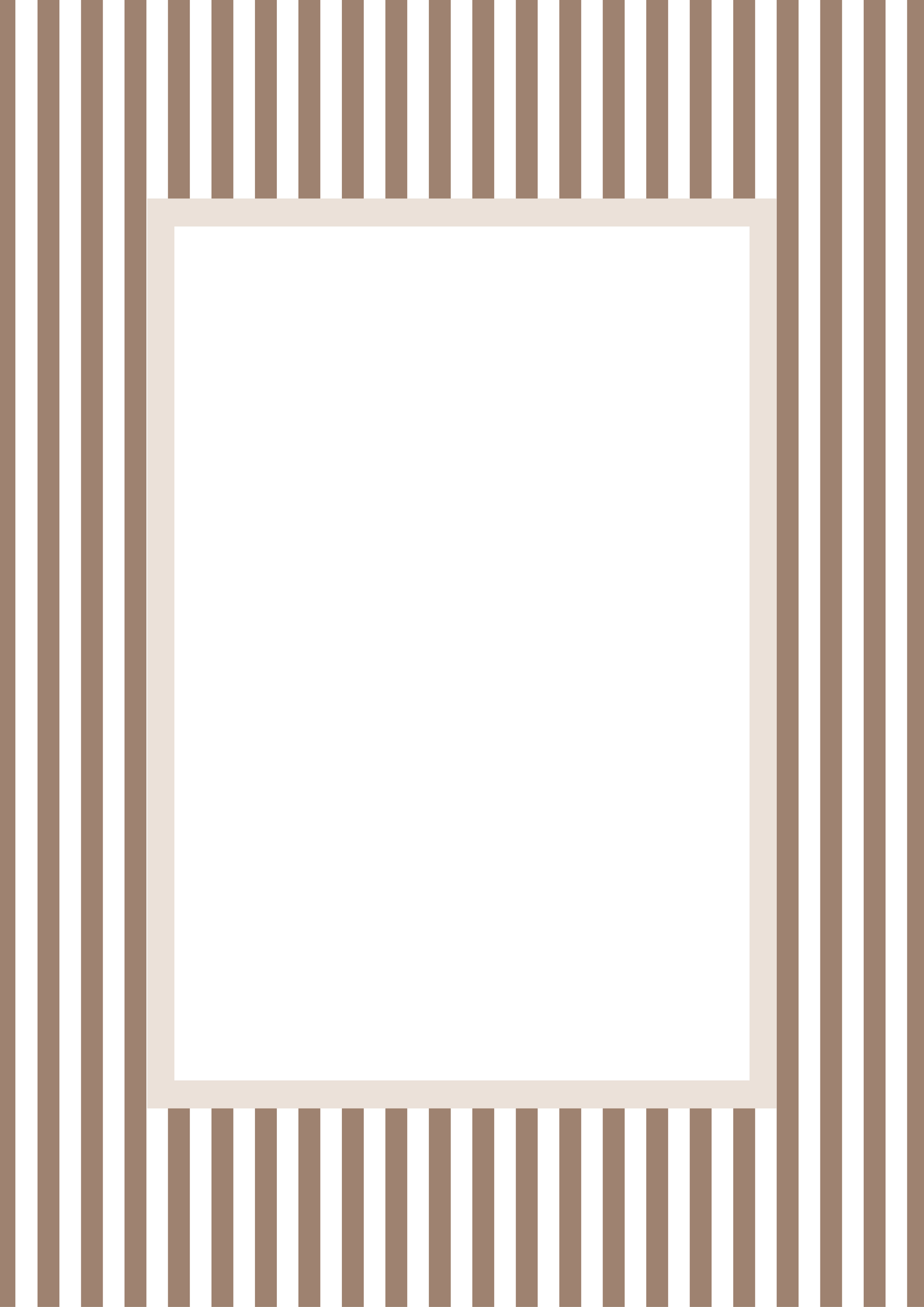 Brown Rectangular Small Stripes Photo Mat