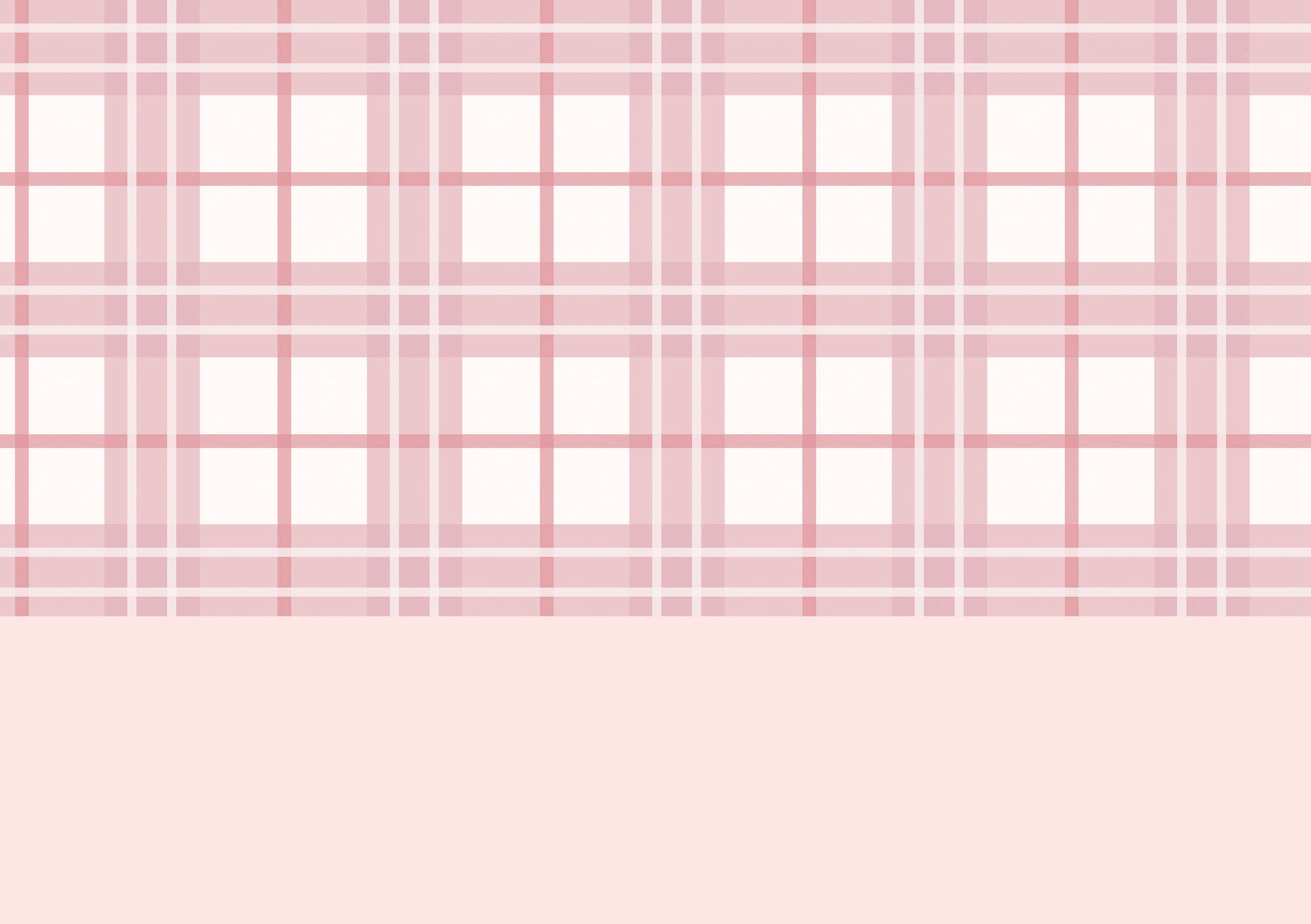 Coral Tartan Wallpaper Border
