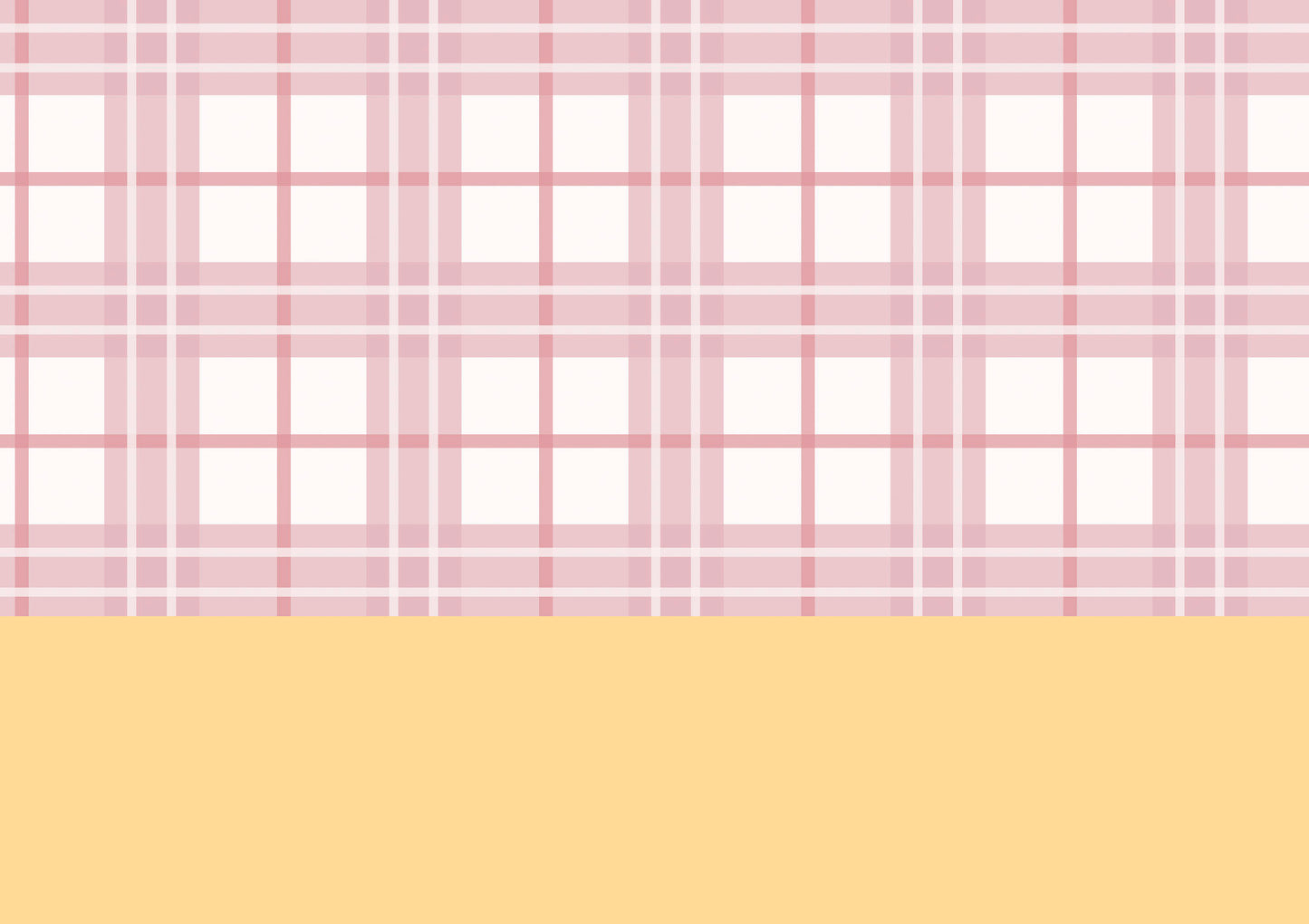Coral Tartan Wallpaper Border