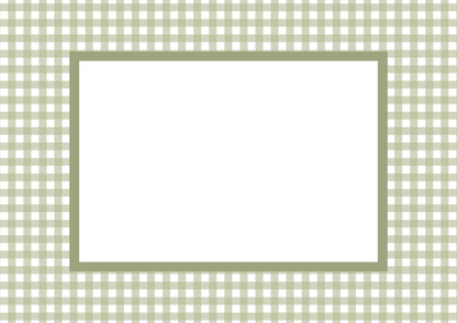Green Landscape Gingham Photo Mat